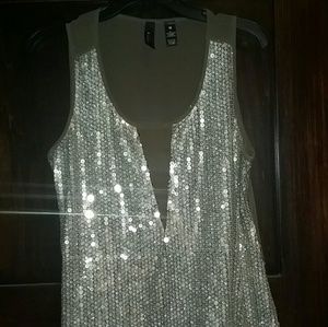 Bk sequined tank